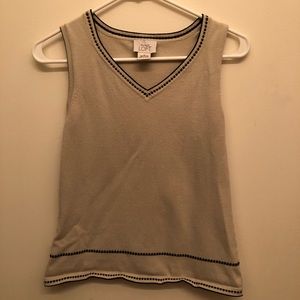 Tan sweater vest